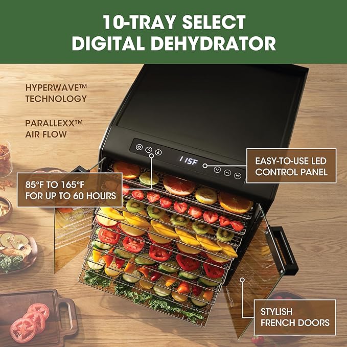 DESHIDRATADOR DE ALIMENTOS MARCA EXCALIBUR DE 10 BANDEJAS CON TIMER DIGITAL - Imagen 6